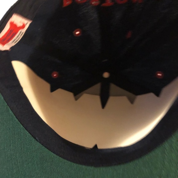 Bay State Apparel NWT Snapback Boston Hat Navy/Red - Picture 9 of 10